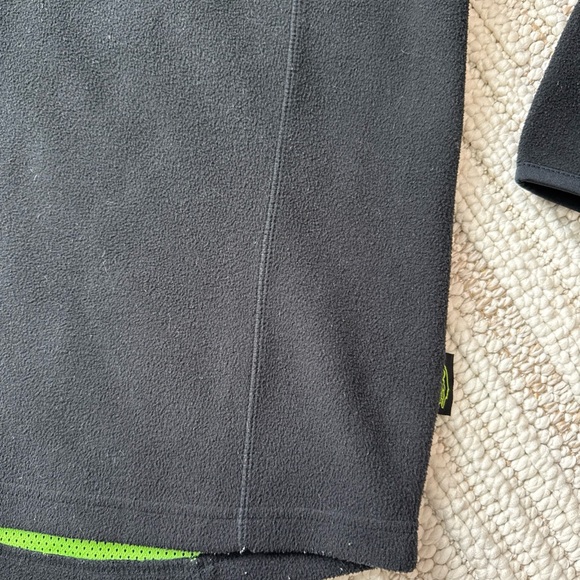 Arctic Cat Wear Fleece Jacket Mens Large Black Onyx 1/4 Zip Sweater Pullover - Picture 7 of 16